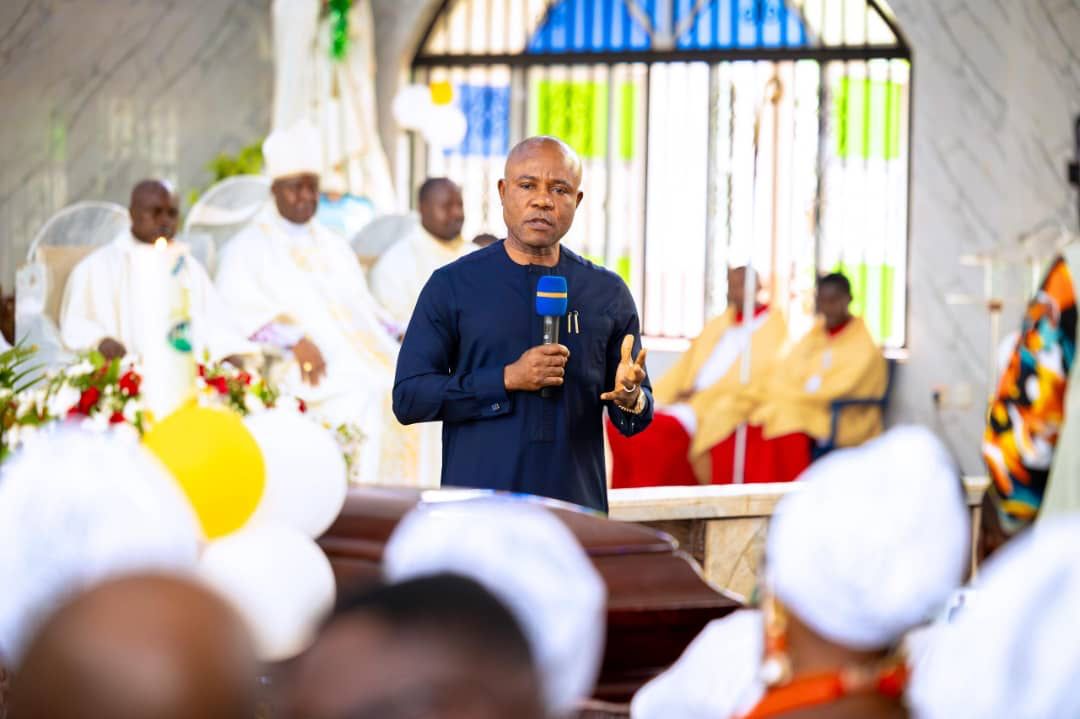 Gov Mbah Pays Last Respects as Dubem Onyia is Buried